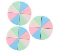 ERINGOGO Éponge à Maquillage Triangulaire En Latex Lot De 24 Sets De Pièces, Réutilisable, Sèche Et Humide, Douce Et Portable, Pour Maquillage Visage Quotidien