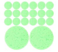 ERINGOGO Éponge D'humidité pour Bernard-l'hermite 30 Pcs Verte Ronde 60 Mm X 8 Mm, Accessoire Terrarium pour Maintien Humidité, Réutilisable et Naturelle, Fourniture Aquarium