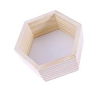 ERINGOGO étagère monté Décorer Enfants décoratif Hexagonal Manteau décor Suspendu Mural bibliothèque pour Chambre d'enfant décoration Murale Mode vestiaire Bambou Blanche