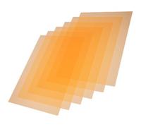 ERINGOGO Feuilles de Filtre Diffuseur en PVC Orange Contrôle du Mouvement Oculaire Lot de 6 pour Éclairage LED Mélange de Couleurs pour Fête et Théâtre