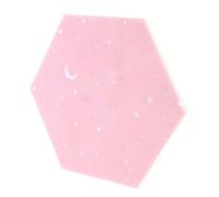 ERINGOGO Feutre Rose Panneau Mural Hexagonal, Décoration Photo DIY | Sticker Décoratif Mural Simple et Élégant, Installation Facile, pour Photo Wall et Message Board, 11x19x22cm