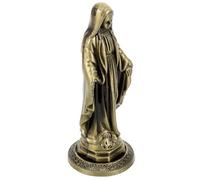 ERINGOGO Figurine Catholique en Alliage de Zinc, Statuette Religieuse Vintage Compacte, Décoration de Bureau Paisible et Lumineuse, Ornement Catholique pour Maison et Bureau