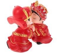 ERINGOGO Figurine Décorative Couple de Mariés S'Embrassant en Vinyle Décoration de Mariage et Saint-Valentin Lot de 2 Pièces pour Décoration Intérieure et Bureau