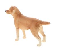 ERINGOGO Figurine Miniature Labrador Réaliste Animal Plastique Sécurisé pour Garçon Fille Modèle Détail Fidéle pour Jeu et Décoration