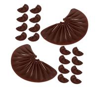 ERINGOGO Figurines De Chocolat Factices pour Décoration, 24 Pièces Brun Foncé, Accessoires Photo en PVC, Modèles Réalistes pour Présentoir Boutique, Décoration Pâtisserie Et Bureau