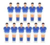 ERINGOGO Figurines de Foot en Plastique Bleu 8 Mm, Lot de 11 Joueurs pour Accessoires de Football de Table Compatibles Barres Standard, Jeu de Football Table Adapté aux Compétitions