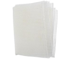 ERINGOGO Filet à Tapis Blanc Toile de Maille en Plastique Pratique et Facile à Couper pour Fabriquer un Tapis DIY pour Crochet à Loquet et Bricolage