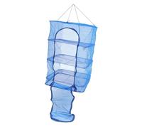 ERINGOGO Filet de Séchage Pliable à Couches Nylon Respirant Séchoir Suspendu pour Crevettes Poissons Fruits et Légumes Cadre Robuste avec Anneau Acier Usage Intérieur et Extérieur Facile à