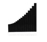 ERINGOGO Flûte de Pan C Tonalité Instrument Musical Portable pour Débutants Résine Tubes Noir Odeur Facile à Apprendre et Offrir