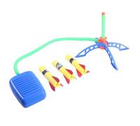 ERINGOGO Fusée D'extérieur Lance-Pied, Ensemble 3 Pièces, Plateforme Triangulaire Stable, Fusées à Propulsion Manuelle sans Batterie, Jeu Extérieur Garçon et Filles Couleur Aléatoire