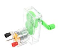 ERINGOGO Générateur Électrique à Manivelle Portable pour Kit Éducatif Scientifique, Pédagogique DIY pour Expérience Physique, Groupe Électrogène Manuel, pour Élèves et Collège