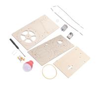 ERINGOGO Générateur Manuel DIY Éducatif pour Garçon Fille Kit Électrique Expérimental avec Manivelle Scientifique pour Éveil Apprentissage Mécanique et Électrique pour Couleur Aléatoire