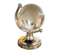 ERINGOGO Globe Cristal Miniature Transparent Ornement de Bureau Décoratif Créatif et Éducatif pour Adultes Élégant Globe Géographique pour Maison et Bureau