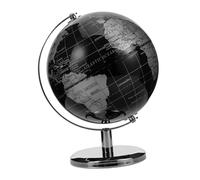ERINGOGO Globe Décoratif Rotatif Style Européen Noir et avec Support Blanc Accessoire Éducatif et Ornement pour Bureau et Maison