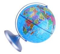 ERINGOGO Globe Terrestre Décoratif pour Bureau et Maison Outil Enseignement Scolaire Portable avec Base Amovible Modèle Géographique Précis pour Étudiants