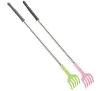 ERINGOGO Grattoir Dos en Métal 2 Pièces, Bâtonnet Gratte-corps Inox Résistant, Massage Relaxant sans Effort, Usage Santé Détente Quotidien, Accessoire Bien-être Pratique Couleur Aléatoire