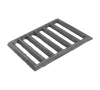 ERINGOGO Grille en Fonte Carrée pour Barbecue et Cheminée Camping 14x15 Cm Support Stable Haute Température pour Cuisson Bois Multifonctionnelle Extérieure