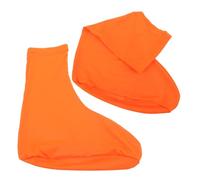 ERINGOGO Guêtres de Randonnée Imperméables Anti-Sable pour Femmes et Hommes, Couvre-Chaussures Hautes Légères en Tissu Résistant à L’Usure, Taille L Orange, Protection Extérieure