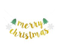 ERINGOGO Guirlande de Noël Joyeux Noël Bannière Décorative de Fanion de Lettres pour Décoration de Fête