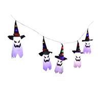 ERINGOGO Guirlande Lumineuse Décorative Halloween Fantômes USB Lampe LED Suspendue pour Fête Décoration et Résistante Décoloration pour Intérieur et Extérieur