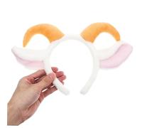 ERINGOGO Hairband With Plush Lamb Ears And Horns Adjustable Lightweight Sheep Costume Headband For And Adults Charming Farm Animal Hair Accessory For Parties Cosplay