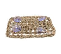 ERINGOGO Hamacs Suspendus pour Reptiles Herbe de Mer Lit Hamac pour Lézards Serpents et Geckos Tapis pour Cage de Petits Reptiles avec Ventouses