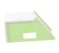 ERINGOGO Hamster Hideout Wooden Villa for Small Pets Rustic Hamster House with Natural Wood Finish Quiet Retreat Chinchillas Guinea Pigs