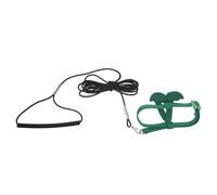 ERINGOGO Harnais de Dressage Réglable pour Perroquet Calopsitte M Vert avec Laisse D'aventure et Ailes Décoratives, Harnais pour Oiseau de Compagnie, Laisse pour Petit Oiseau, Équipement