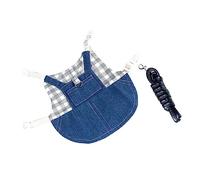 ERINGOGO Harnais et Laisse pour Lapin Harnais Ajustable pour Petit Animal Corde de Traction Confortable et Solide Activités en Extérieur