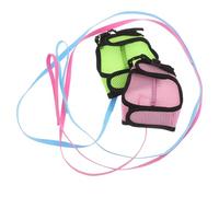 ERINGOGO Harnais et Laisse Réglables pour Petits Animaux Lot de 2 Gilets en Maille Respirante Taille M Couleurs Rose et Vert Fruité Harnais de Sécurité Anti-Fugue pour Lapins Chiots