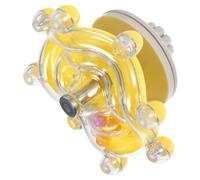 ERINGOGO Hochet Rotatif Perroquet volière Jouets de Recherche de Nourriture pour Oiseaux hamac Oiseau Gonflable filage Roue de Perroquet Roue Interactive des Oiseaux Acier Inoxydable Yellow