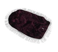 ERINGOGO Housse de Tabouret de Piano Housse de Piano Housse Velours Piano Arceau de Support bannière de Dentelle Protecteur de siège de Tabouret de Bar Housse de Chaise Lavable Violet,Mauve