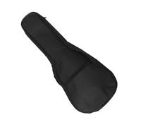 ERINGOGO Housse Étui Ukulélé Folk Noir Étanche Rembourré Toile Robuste avec Poche Latérale pour Instruments à Cordes Transport Pratique