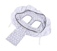 ERINGOGO Housse Rembourrée pour Siège de Caddie Bébé Boucles de Sécurité Tissu à Séchage Rapide Motif Canard Coloré Protection pour Chaise Haute Garçon Fille Confort et Hygiène en