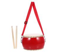 ERINGOGO Instrument de Percussion Bois avec Peau de Vache Tambour de Performance pour Garçon Fille Musical Éducatif avec Bâtons et Sangle pour Développer la Coordination