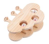 ERINGOGO Interactif pour Chat en Bois, à Frapper Stimulant pour Développer Instincts Naturels et Renforcer la Relation Votre Animal