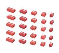 ERINGOGO Interrupteur Dip Codage 2,54mm en Plastique, Lot de 35 Pièces, Contrôle Courant Pratique, pour Circuit Électrique et Configuration Électronique