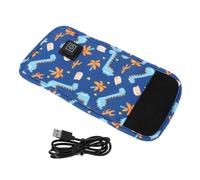 ERINGOGO Isotherme pour Biberon Bleu Motif Dinosaure -biberon Portable pour Voyage Maintien Longue Durée Température du Lait Réutilisable et Lavable Compatible USB et Chargeur Portable