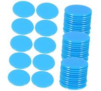ERINGOGO Jetons De Bingo 19mm Bleu 100 Pièces, Accessoires De Comptage pour Jeux De Société, Éducatifs Et Bingo, Adaptés à L'apprentissage Mathématique Et Séances De Jeu en Groupe