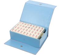 ERINGOGO Jeu de Dominos Portable avec Dés et Boîte de Rangement, Surface Lisse, Mini Set de Voyage pour Loisirs la Maison en Extérieur Couleur