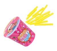 ERINGOGO Jeu de Frites Interactif Rose 1 Pièce en Plastique Solide pour Fête et Divertissement, Créatif D'adresse et D'interaction Sensorielle, pour Jeux en Famille et Soirées Amusantes