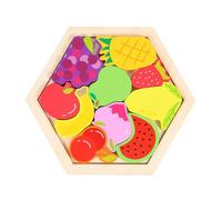 ERINGOGO Jeu de Puzzle Bois pour Tout-Petits Apprentissage Précoce des Formes et Association Idées Jouet Éducatif