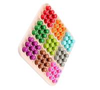 ERINGOGO Jeu de Société Sudoku en Bois 9 Cases Éducatif Mathématique pour Garçon et Filles Panneau Perforé Résistant Jeu de Loisirs Stimulant la Concentration Logique pour