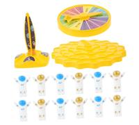 ERINGOGO Jeu Empilement Équilibré Astronaute Plastique pour Garçon Fille Éducatif Familial Figurines Grandes Jaunes Développement Social et Motricité Fine