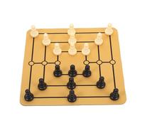 ERINGOGO Jeu Morris à Neuf Joueurs Portable pour Divertissement Familial Jeu De Société Traditionnel Et sur Table