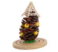 ERINGOGO Jouet à Mâcher Naturel pour Oiseaux Jouet Interactif Pignons pour Perroquets Calopsittes Et Inséparables Favorise La Santé Bucco- Et Enrichissement Animalier