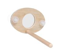 ERINGOGO Jouets pour Oiseaux avec Miroir Support Bois pour Calopsittes Perchoir pour Cage à Oiseaux Jouet Exercice Accessoire De Jeu pour Perroquet Domestique