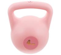 ERINGOGO Kettlebell Femme 4 Kg Rose Remplie D’eau, Équipement de Musculation pour Entraînement de Force, Kettlebell D’exercice Polyvalente pour Fessiers, Jambes et Gym à Domicile