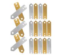 ERINGOGO Kit 20 Pièces D'électrodes Cuivre et Zinc pour Matériel D'expérimentation Électrique, Feuilles de Cuivre et Bandes de Zinc pour Expériences Chimiques et Piles à Fruits Éducatives