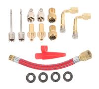 ERINGOGO Kit Adaptateur Valve et Connecteur Entrée Air pour Pompe à Ballon Électrique et Voiture Accessoires de Gonflage Polyvalents